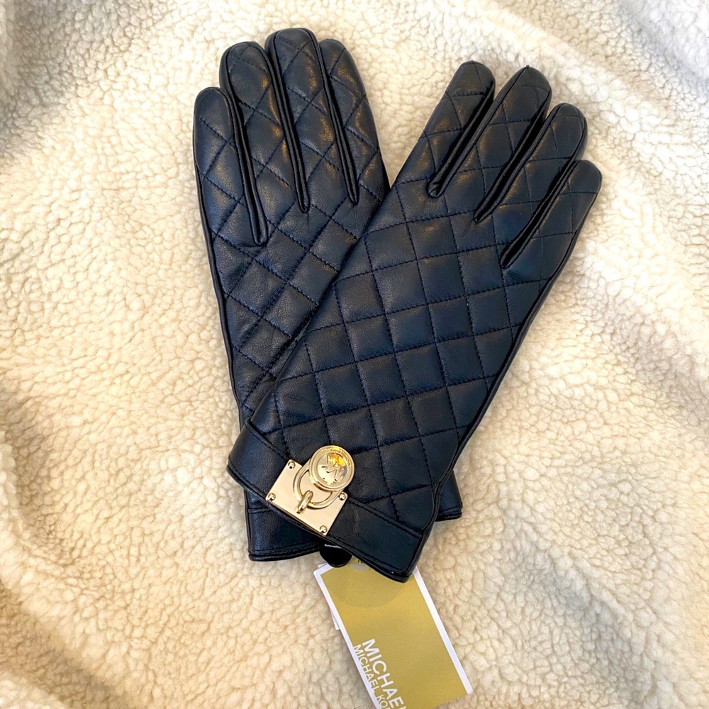 Michael Kors Leather Gloves - brand new with tags